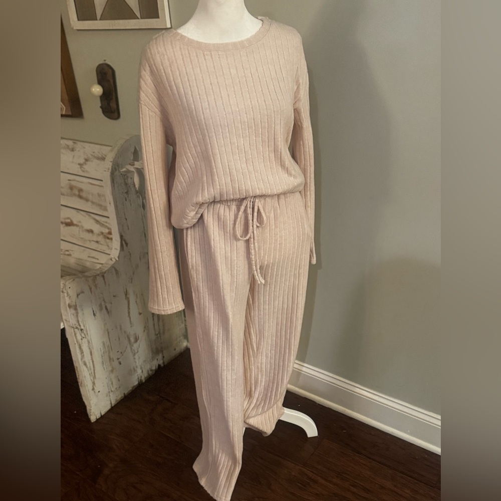 Cozy Ribbed Knit Lounge Set